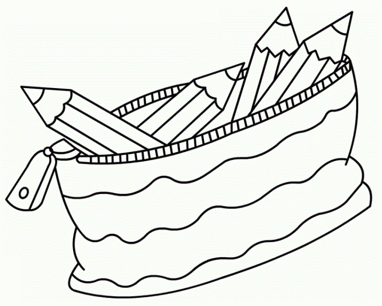 Pencil Coloring Pages For Kids