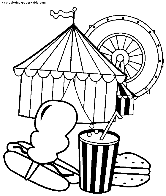 Carnival Themed Carnival Coloring Pages