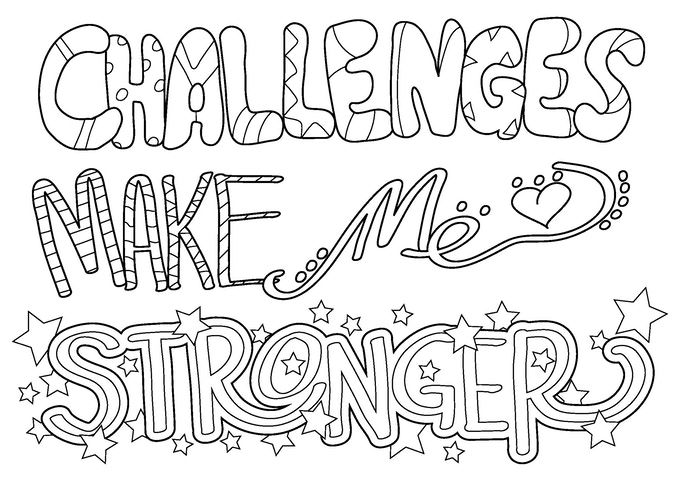 Self Esteem Growth Mindset Coloring Pages