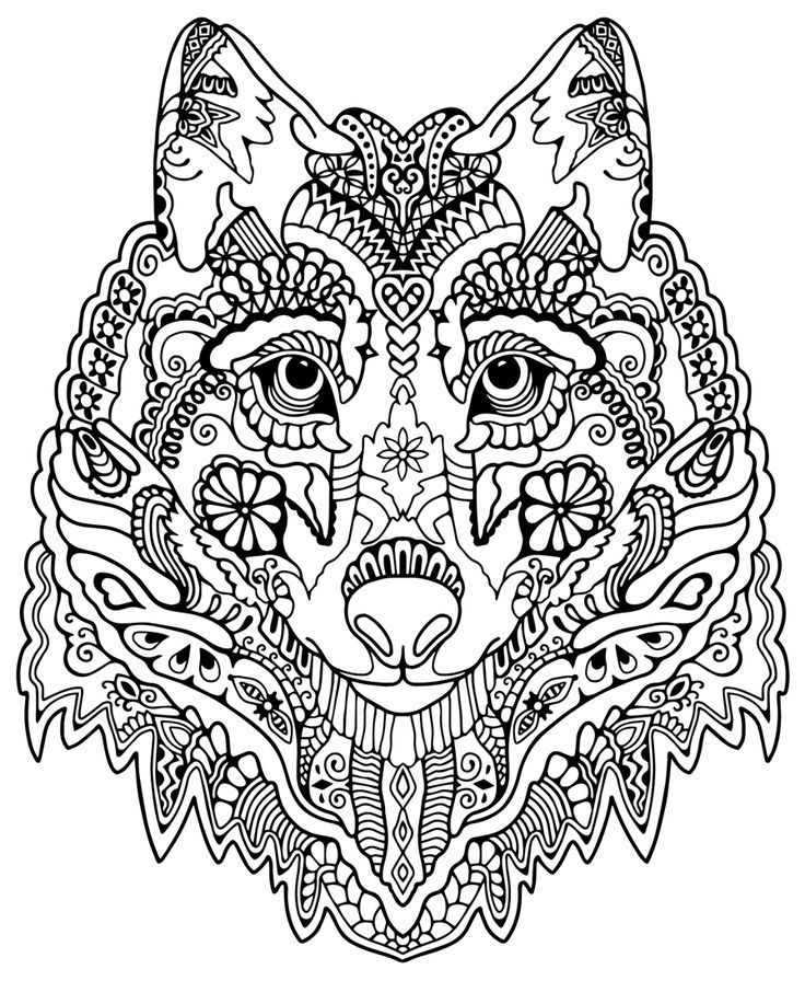 Complex Coloring Pages Of Animals