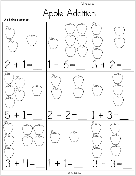 Counting Worksheets For Kindergarten Free