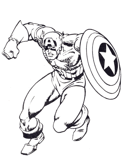 Captain America Coloring Pages To Print