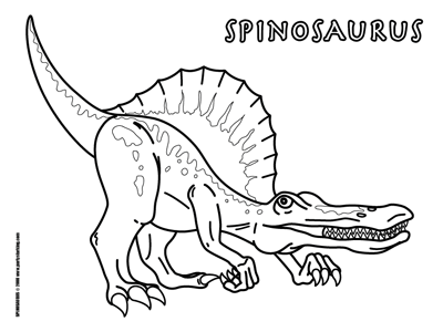 Spinosaurus Coloring Pages Dinosaurs