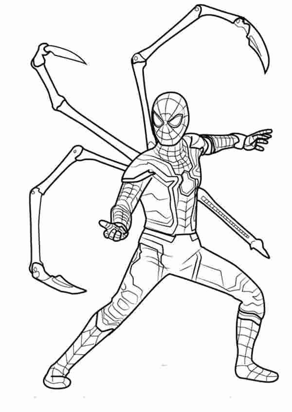 Spider Man Infinity War Coloring Pages