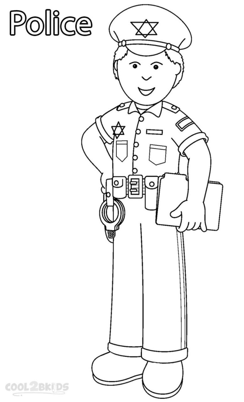 Community Helpers Coloring Pages For Preschoolers