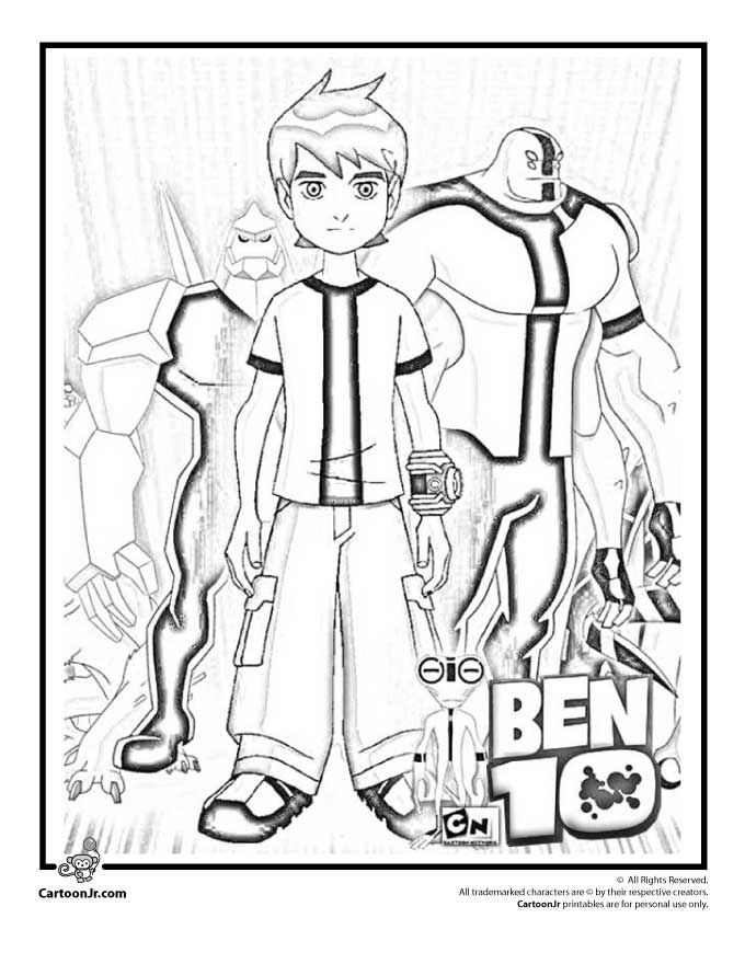 Character Ben 10 Drawing Book