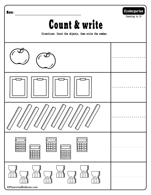 Printable Kindergarten Worksheets Pdf Free Download