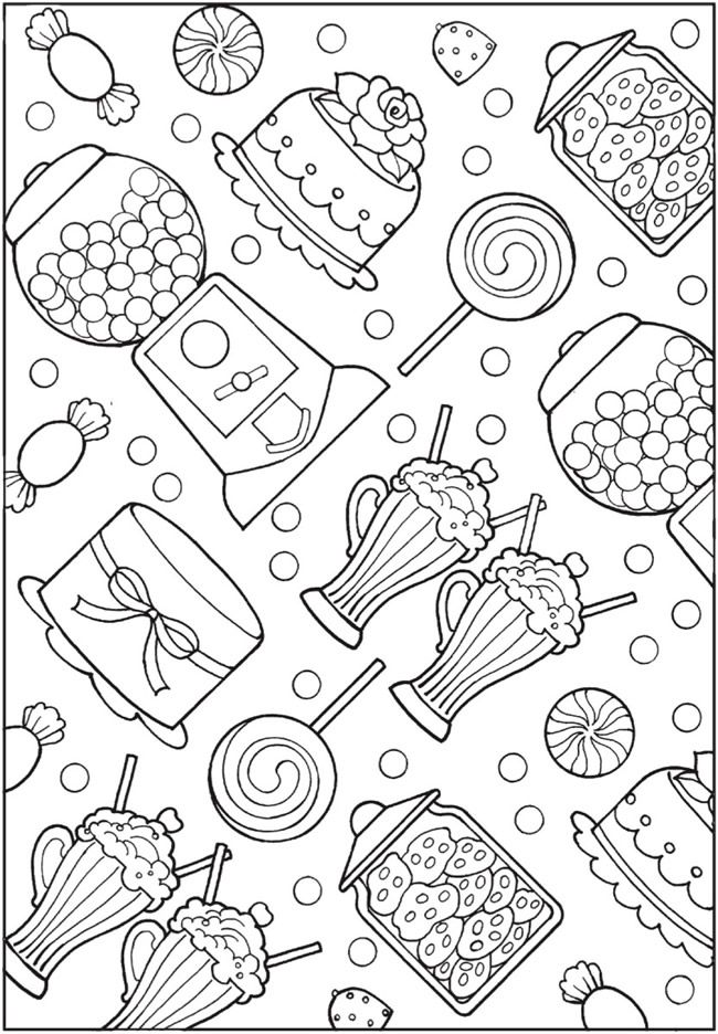 Candy Coloring Pictures