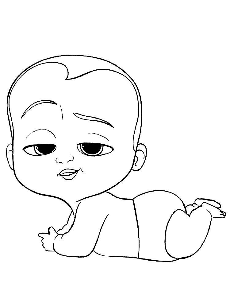 Boss Baby Colouring Pages