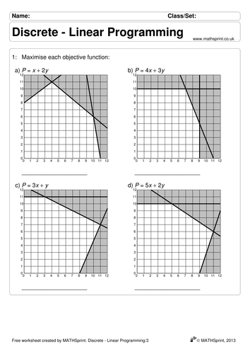 Shading Regions Inequalities Worksheet With Answers