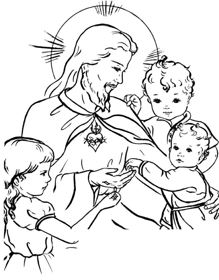 Catholic Coloring Pages For Preschool