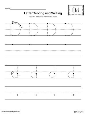 Free Letter D Worksheets For Kindergarten