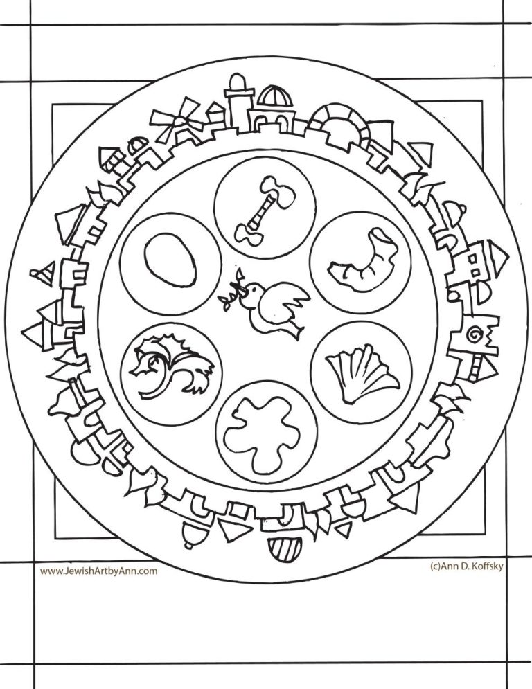 Passover Coloring Pages Free Printable
