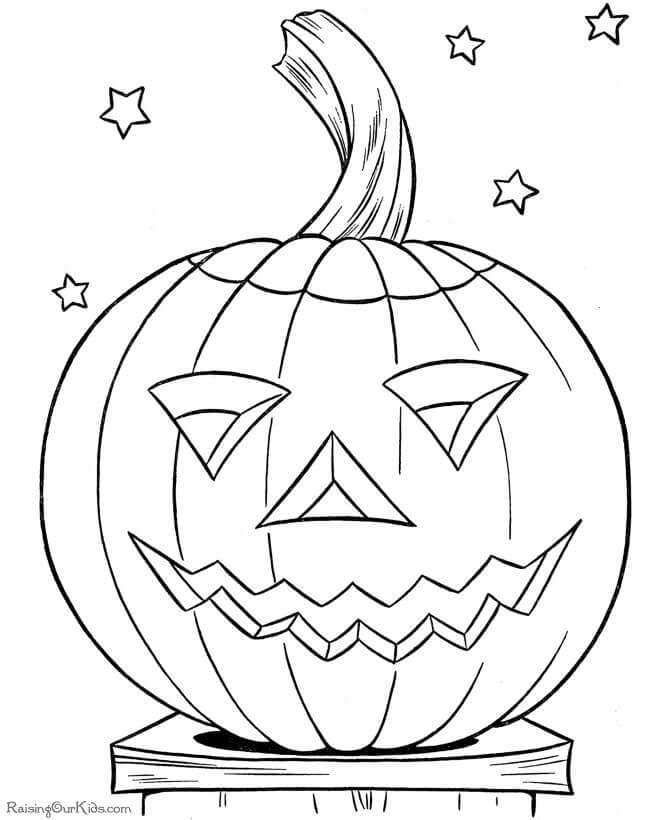 Cute Jack O Lantern Coloring Pages