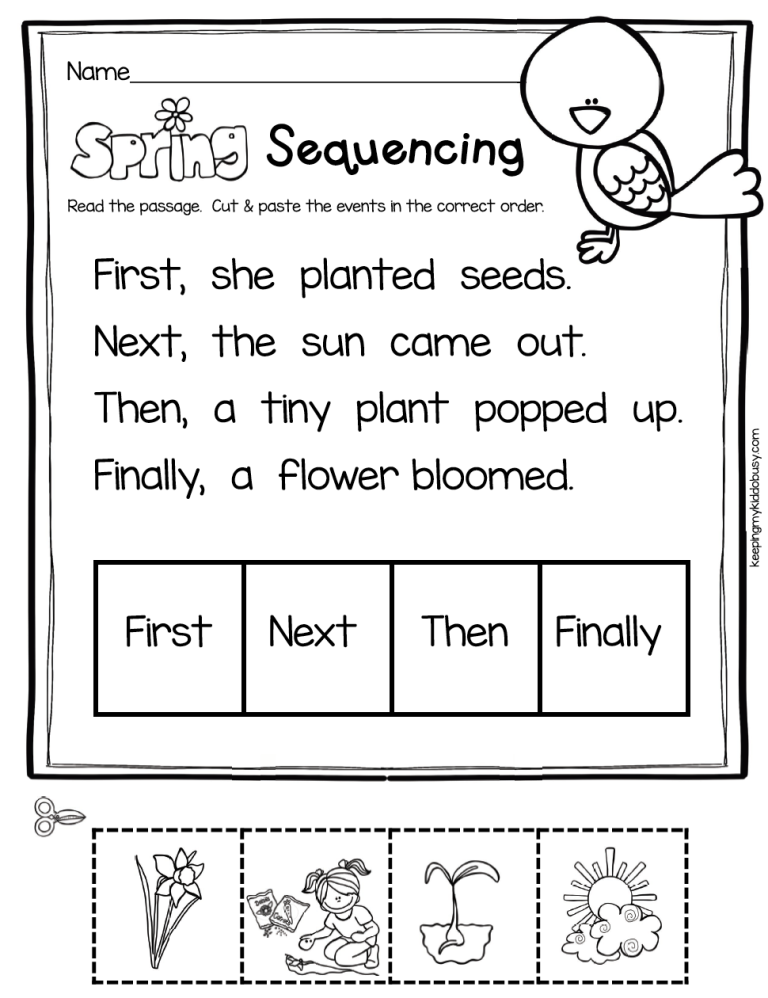 Free Printable Story Sequencing Worksheets For Kindergarten