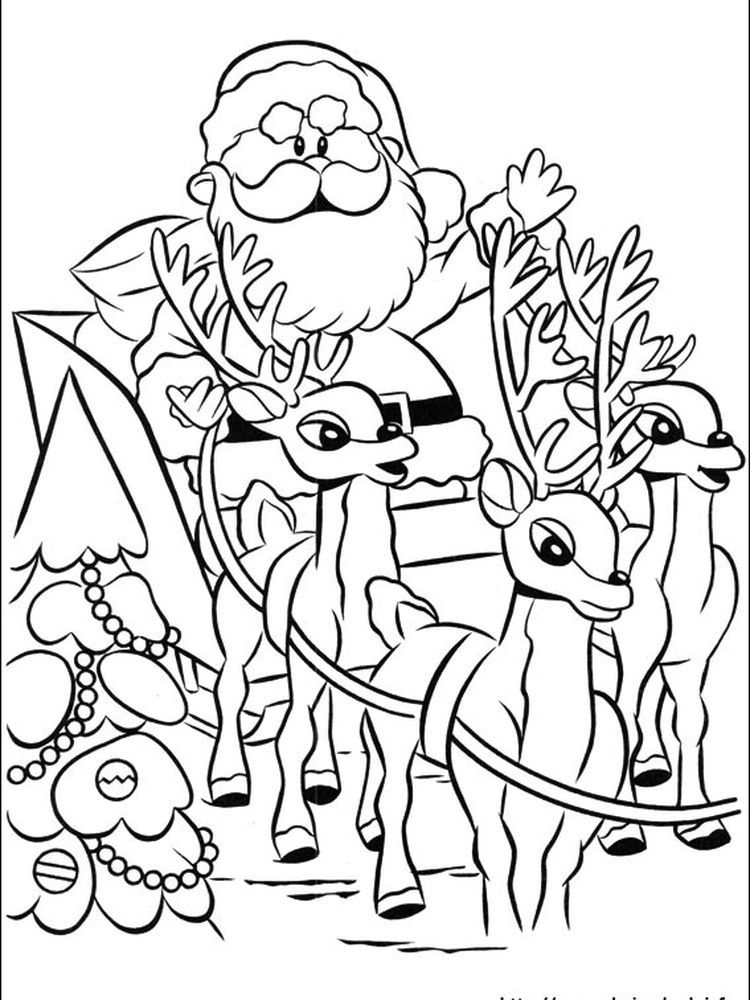 Rudolph The Red Nosed Reindeer Characters Coloring Pages