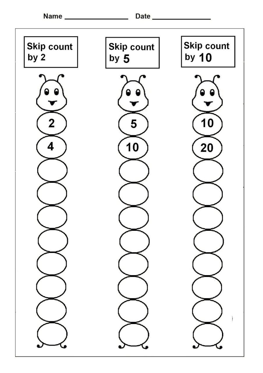 1st Grade Counting By 10's Worksheets