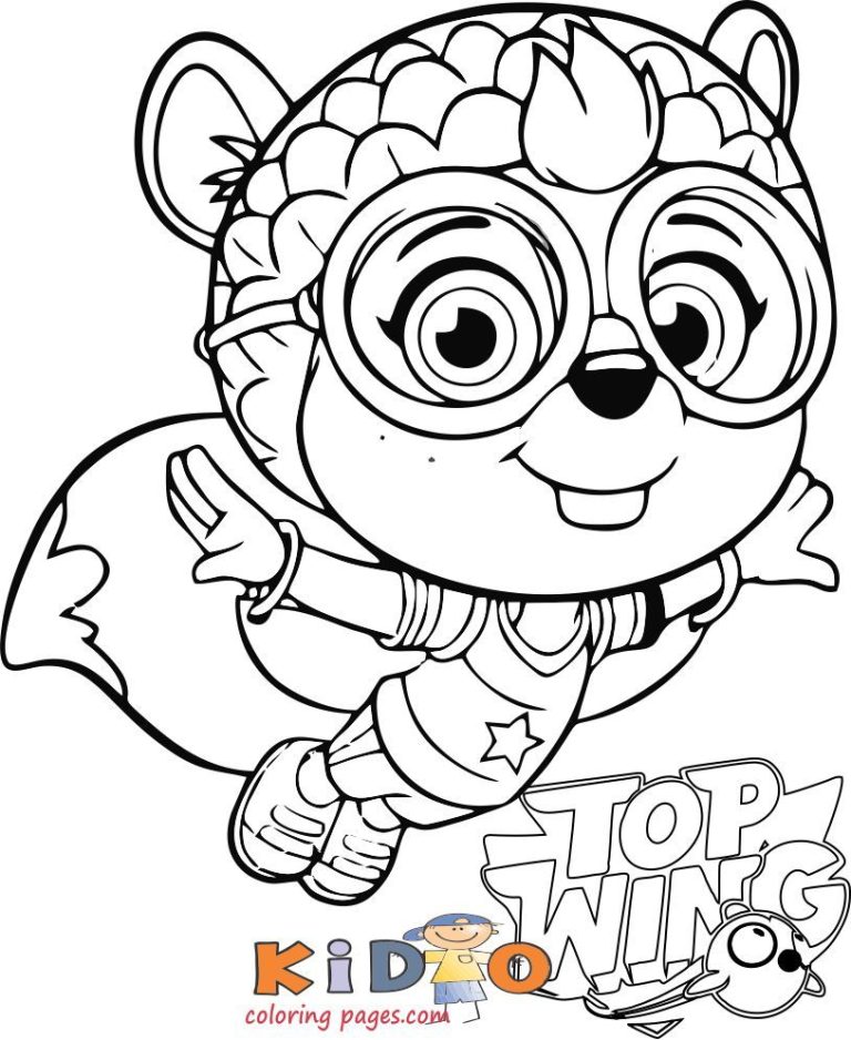 Nick Jr Top Wing Coloring Pages