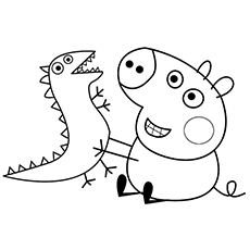 Pig Coloring Page Free