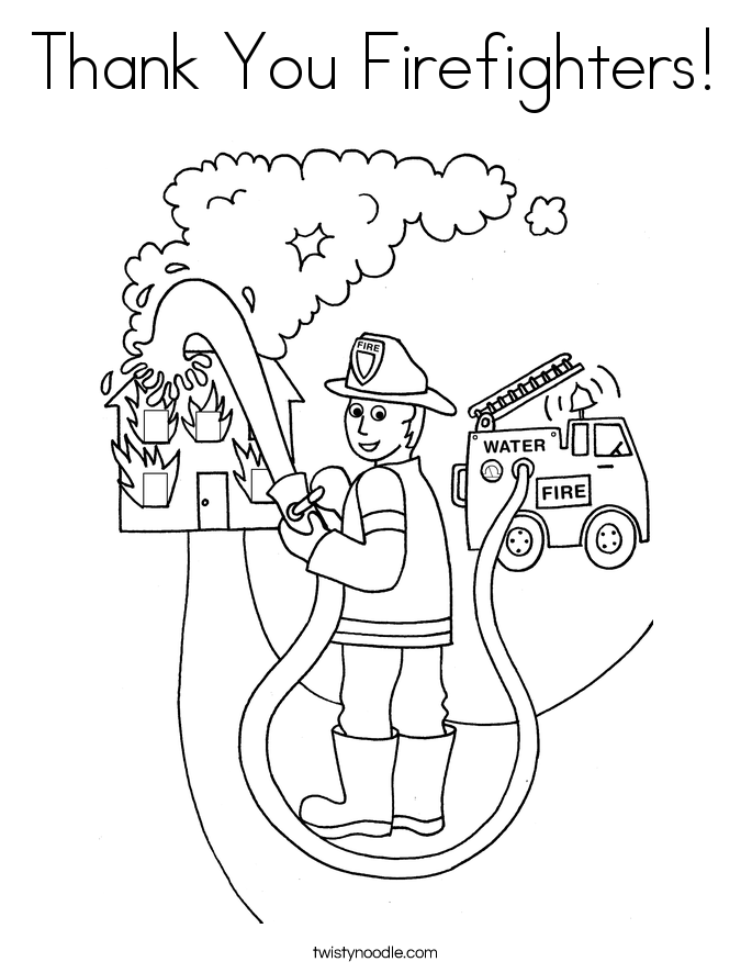 Fireman Coloring Pages Printable
