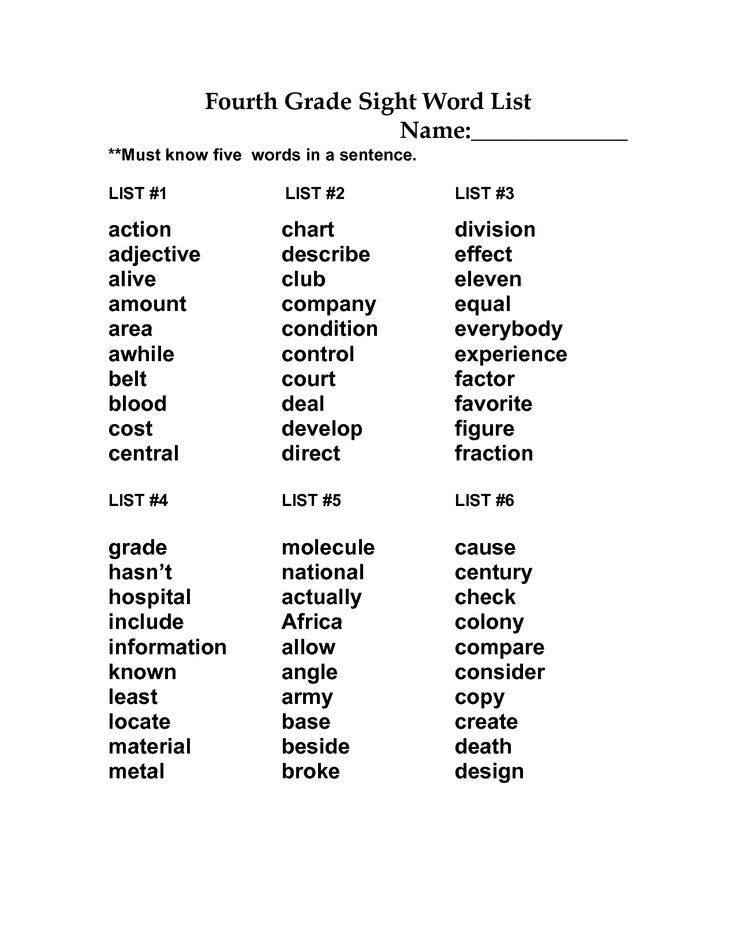 Spelling 4th Grade Worksheets Free Printables