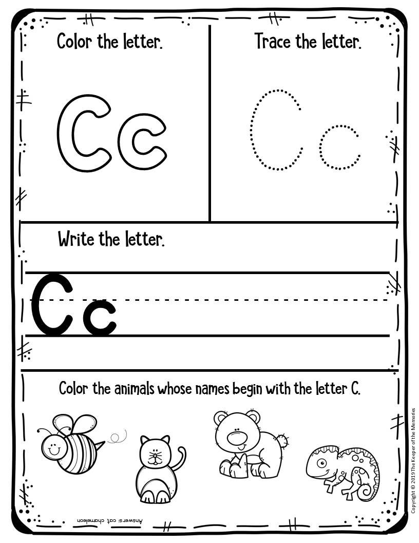 Free Printable Letter C Worksheets Preschool
