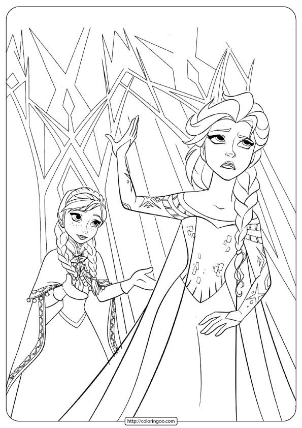 Frozen Printable Coloring Pages For Girls