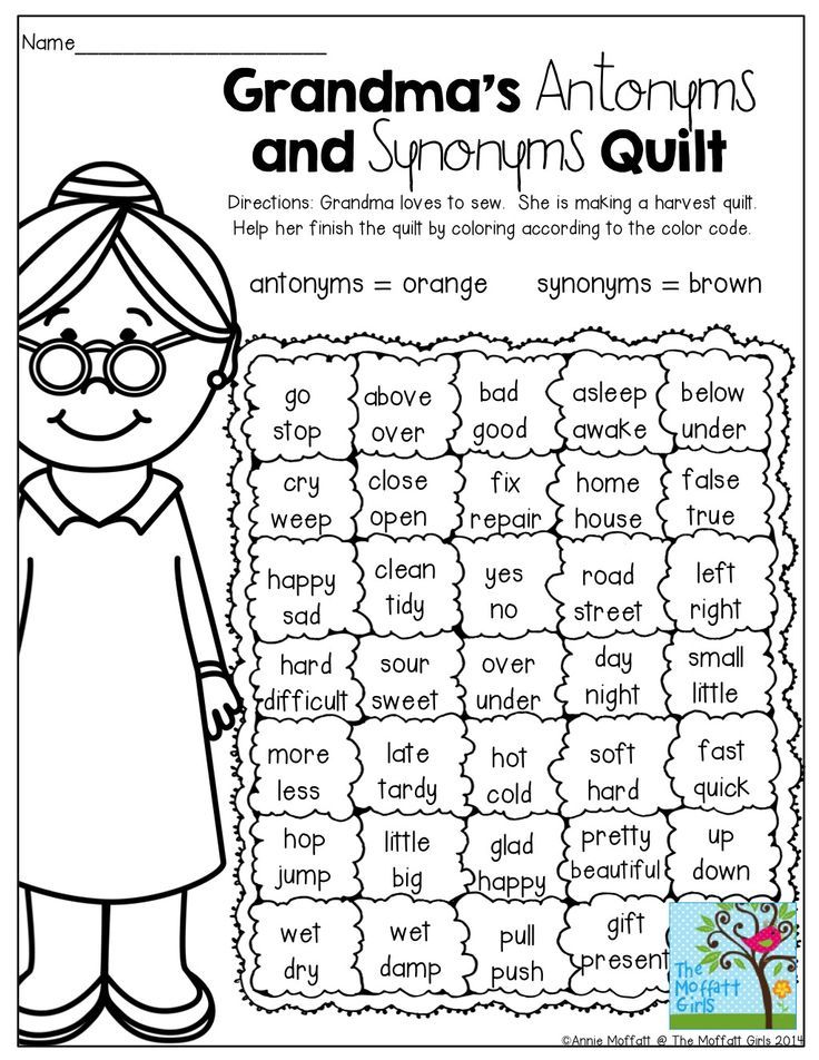 2nd Grade Synonyms Worksheet For Grade 2