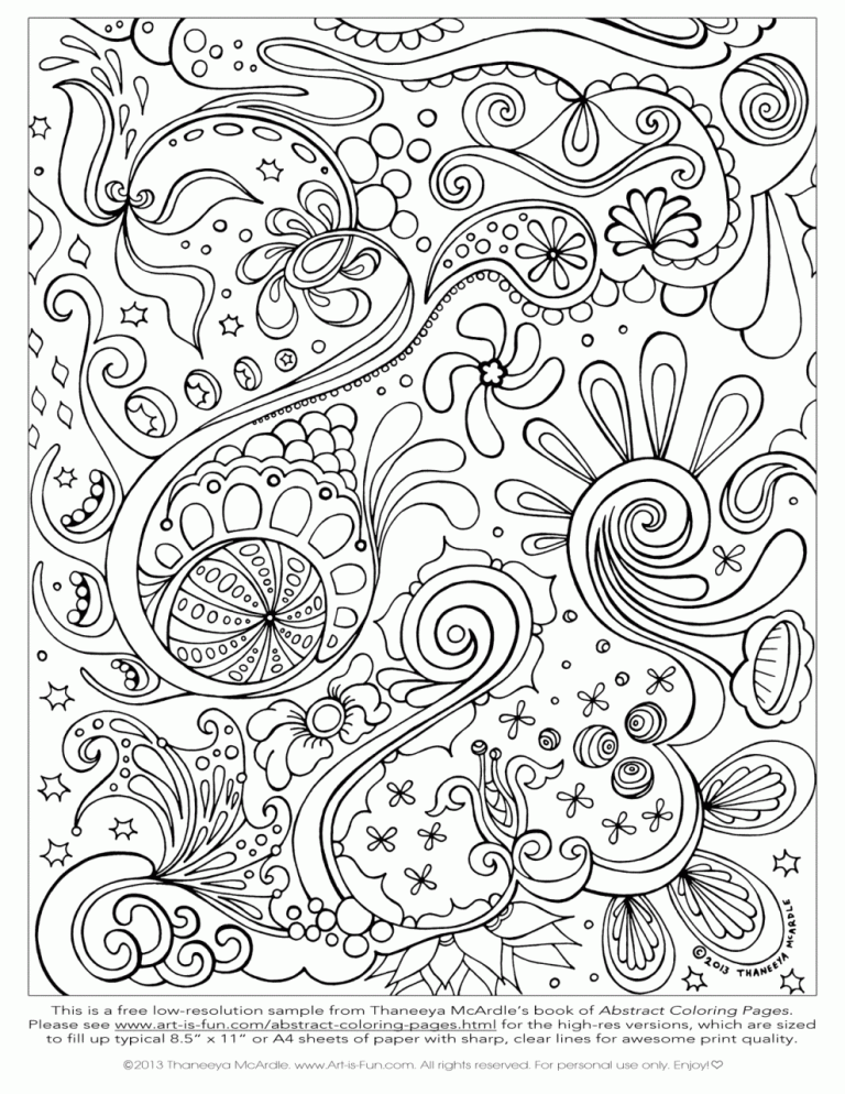 High Resolution Complex Coloring Pages