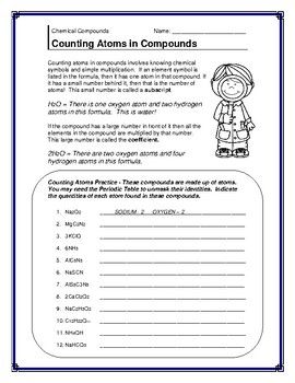 Counting Atoms Worksheet Answers Key