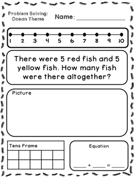 First Grade Simple Addition Word Problems Worksheets