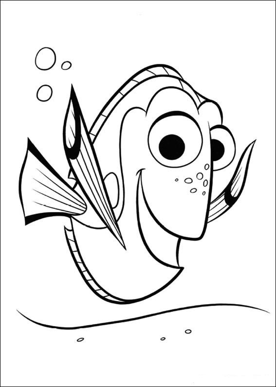 Dory Finding Nemo Coloring Pages
