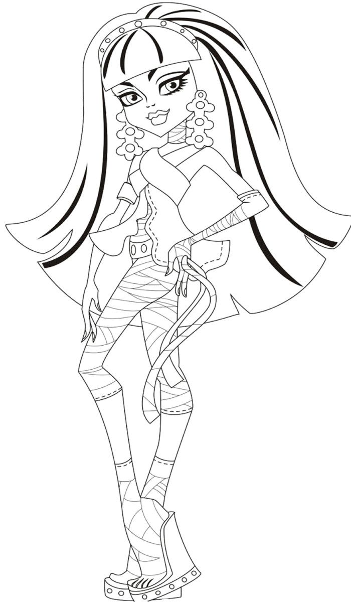 Monster High Coloring Pages Cleo