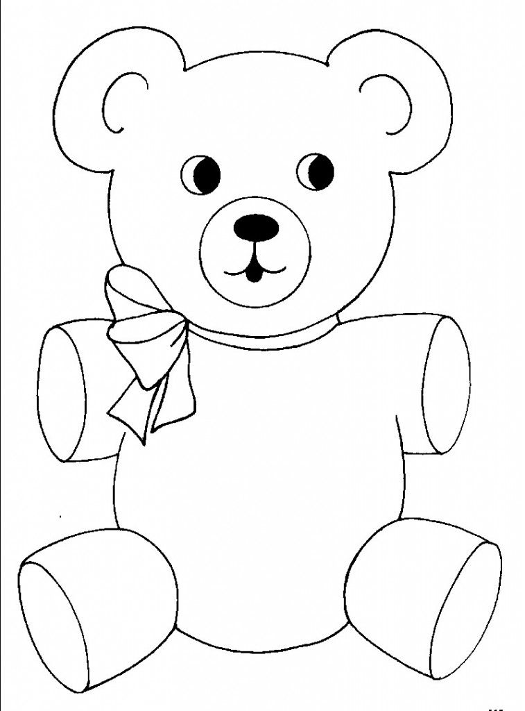 Teddy Bear Coloring Picture
