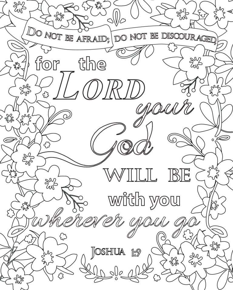 Scripture Coloring Pages Printable