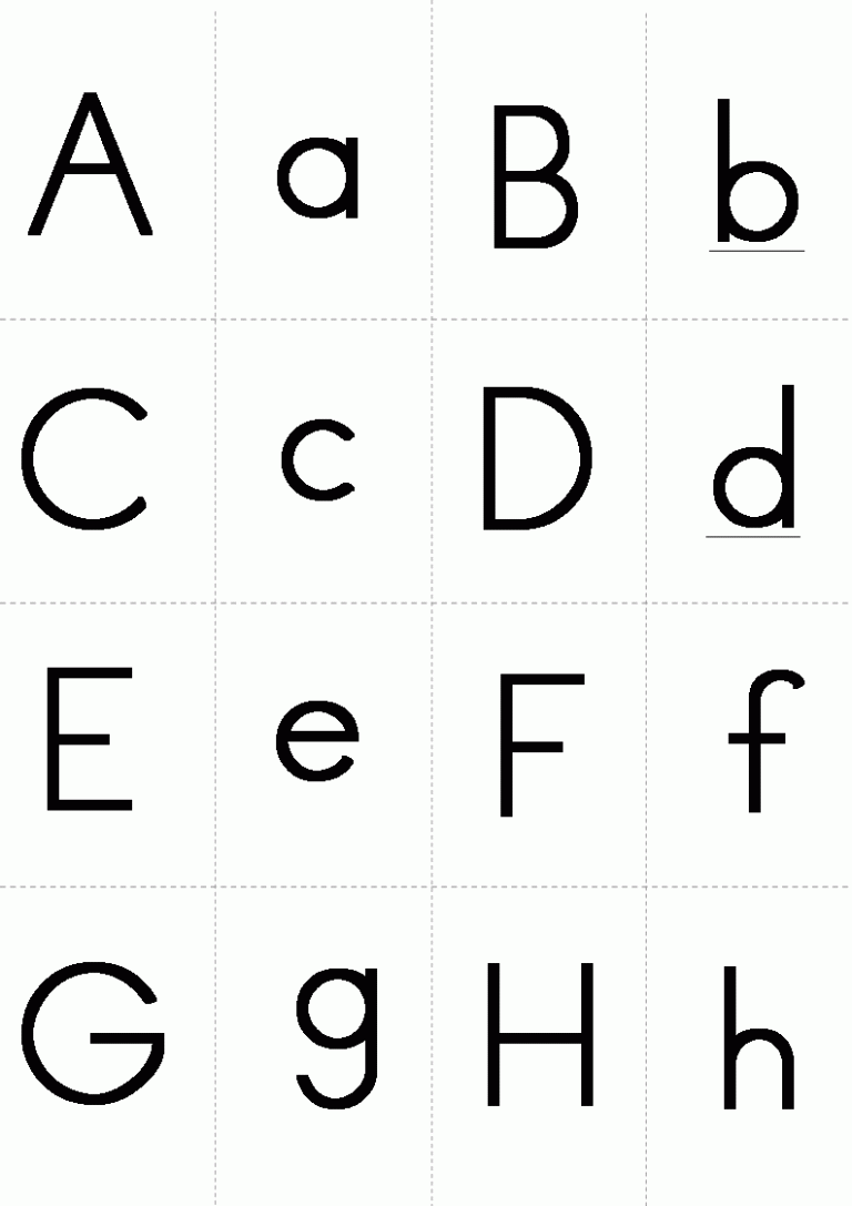 Printable Alphabet Flash Cards Lowercase