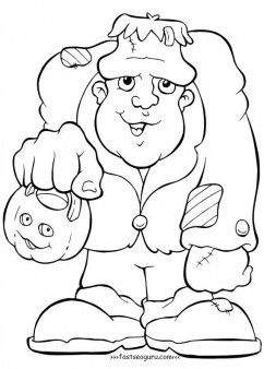Frankenstein Coloring Pages For Kids