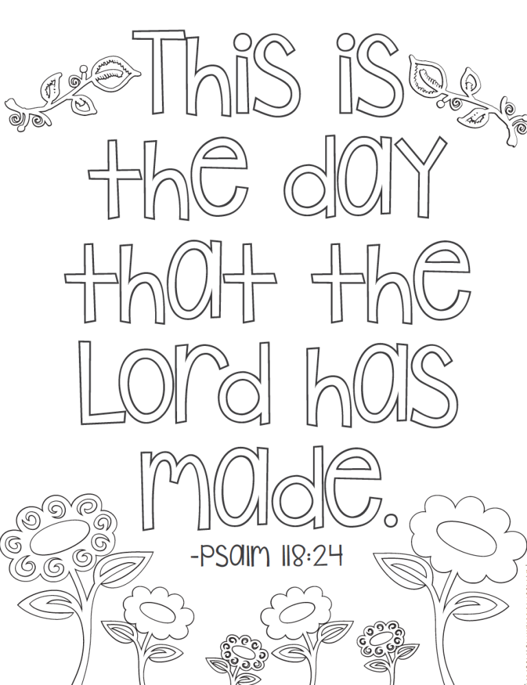 Scripture Coloring Pages Kids