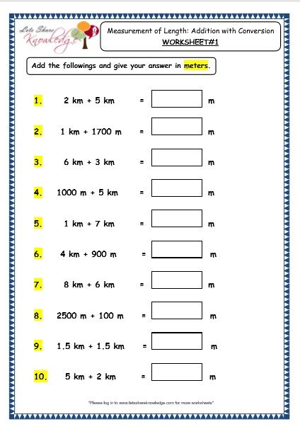 Ruler Measurement Worksheets Grade 3