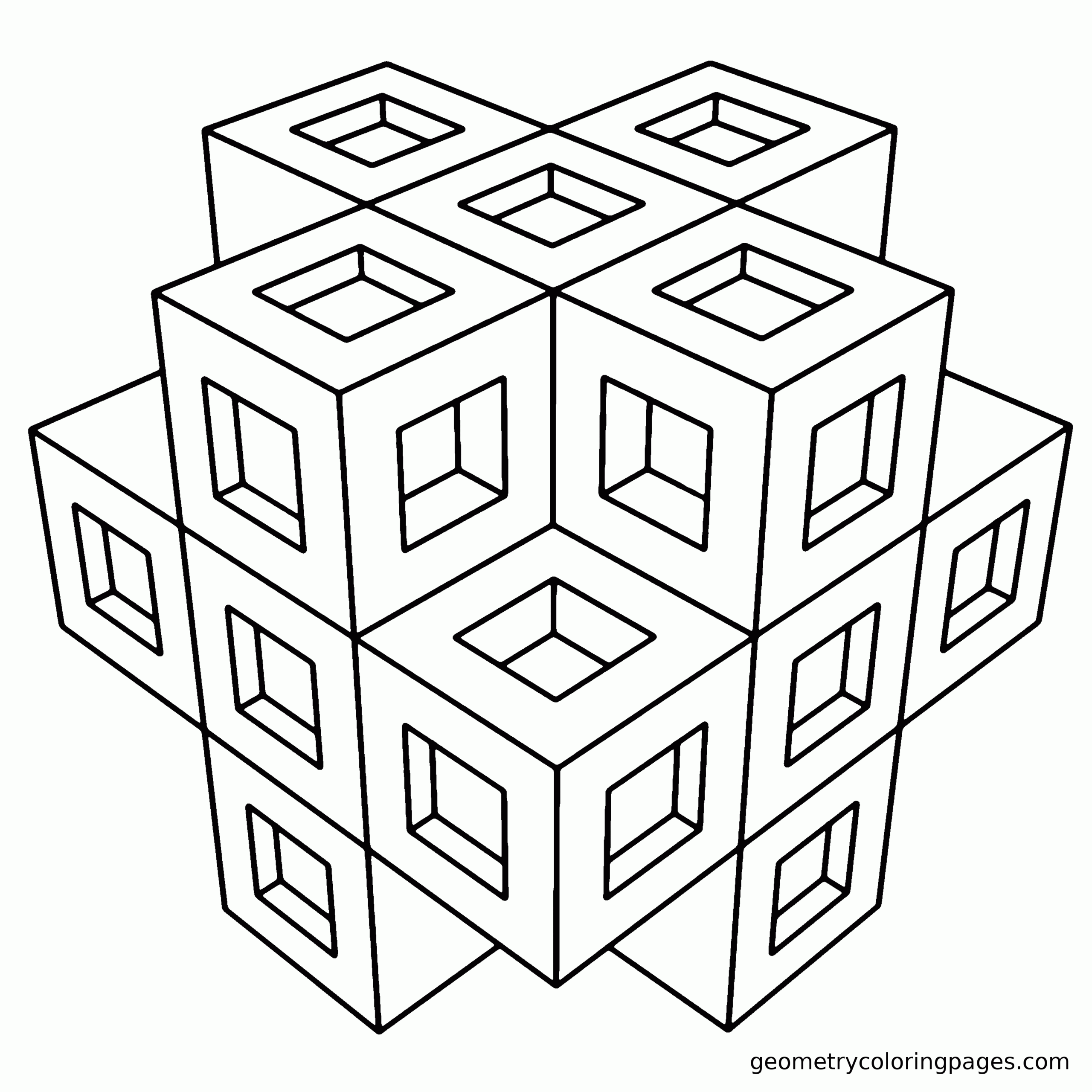 3d Coloring Pages Printable Free
