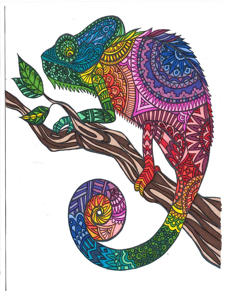 Sharpie Coloring Pages Colored