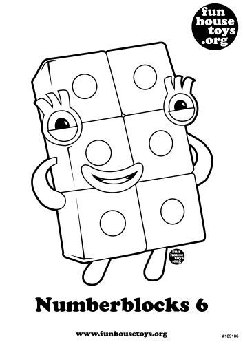 Numberblocks Coloring Pages 6
