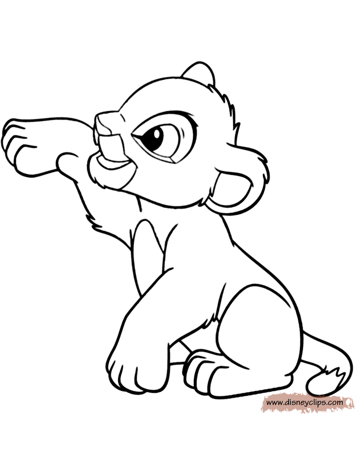 Baby Simba Coloring Pages