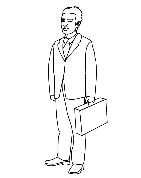 Person Coloring Page Man