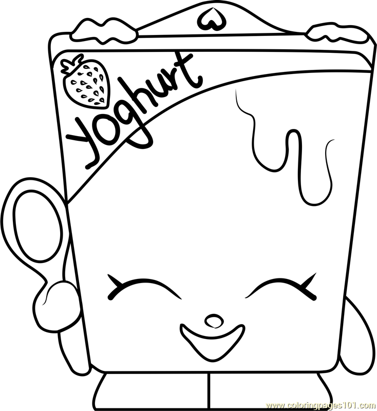 Shopkins Squishy Coloring Pages
