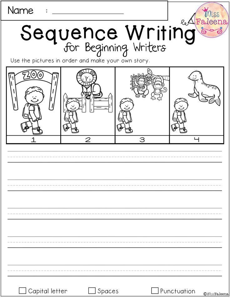 Grade 2 Sequence Writing Worksheets