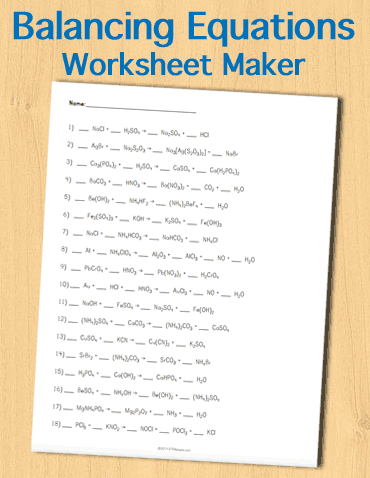 Introduction To Chemical Reactions Worksheet Pdf