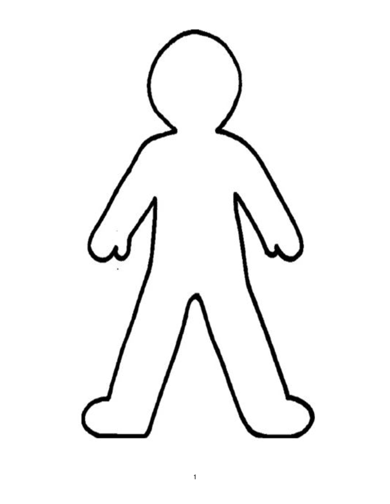 Person Coloring Page Outline