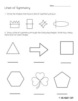 Printable Symmetry Worksheets Grade 2