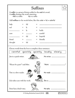 Suffixes Worksheets With Answers Pdf